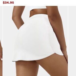 NWT Halara white everyday High Waisted Micro Mini Golf Skirt-Clarity size small